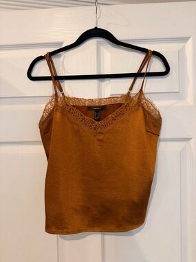 Forever 21 Rust Satin Lace Cami